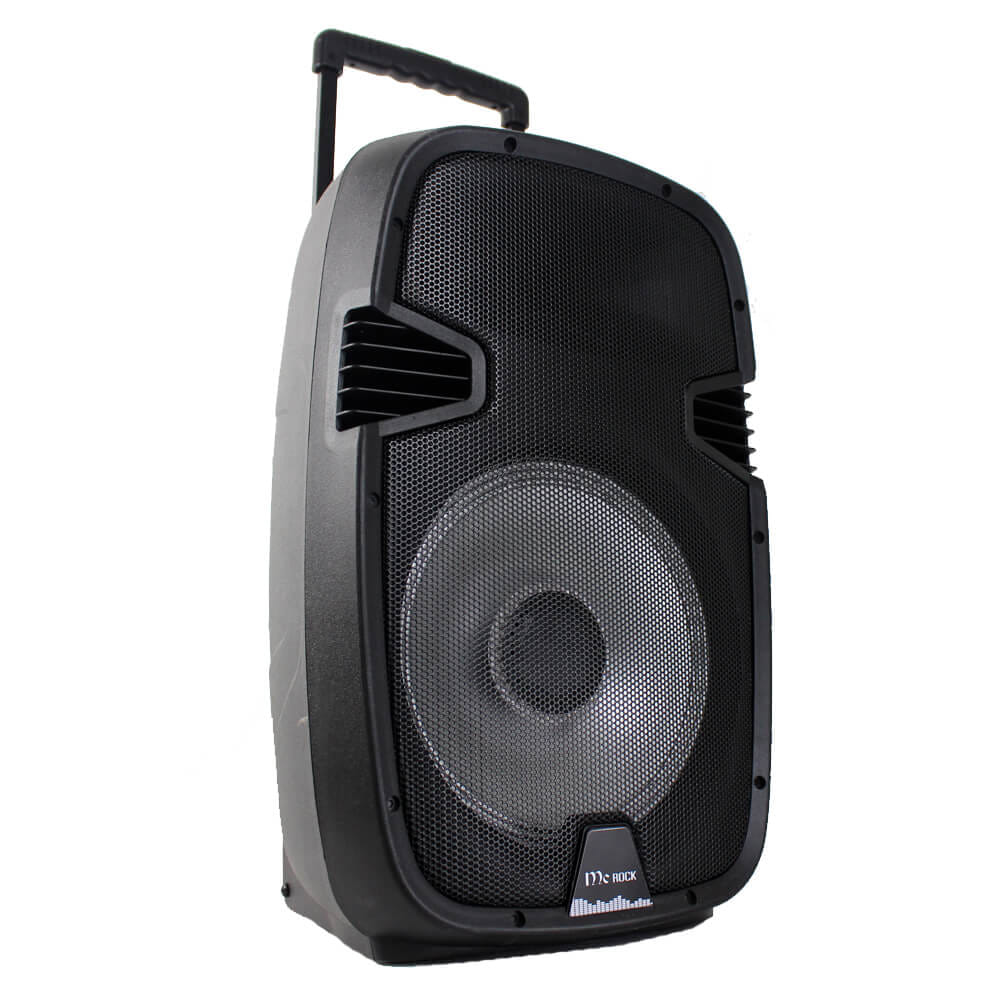 ลำโพงบลูทูธ 15 นิ้ว แถมไมค์ไร้สาย MCROCK รุ่น DHT-730DF(A15) พร้อมแบตเตอรี่และล้อลาก_6